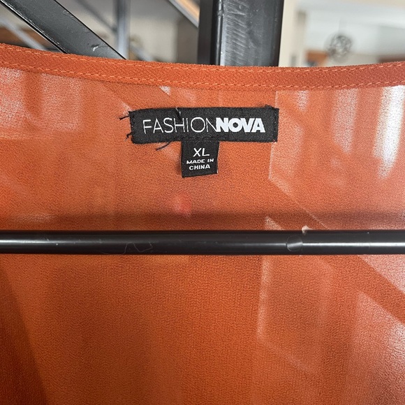 🧡Fashion Nova Rust Jumpsuit🧡 - Picture 7 of 7